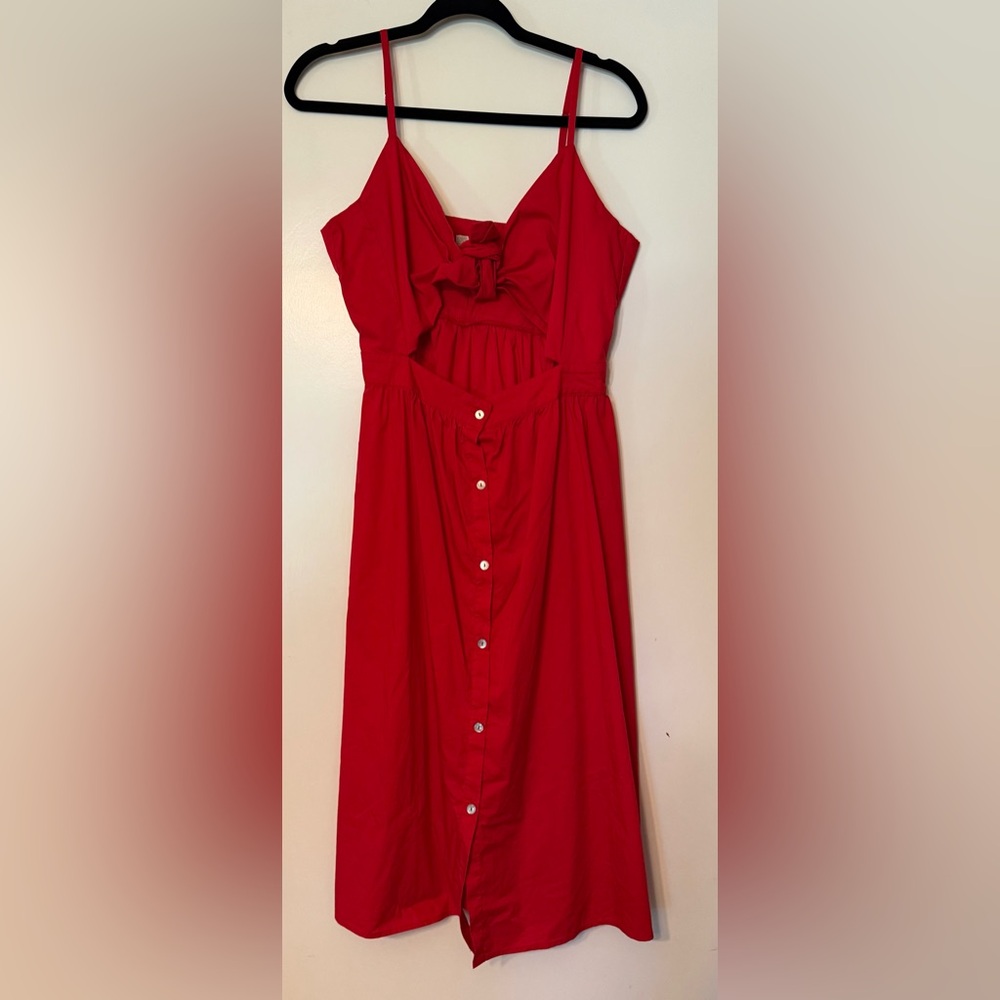 NWOT Gianni Bini Red Button-Down Dress